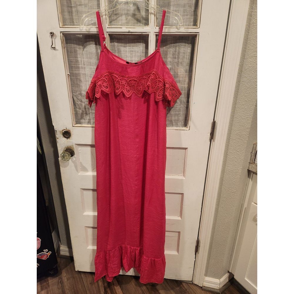 mlle gabrielle‎ pink Maxi Dress Women's Size Large